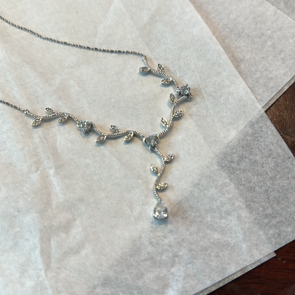 Cookie Lee Rhinestone Crystals Adjustable Drop Pe… - image 1